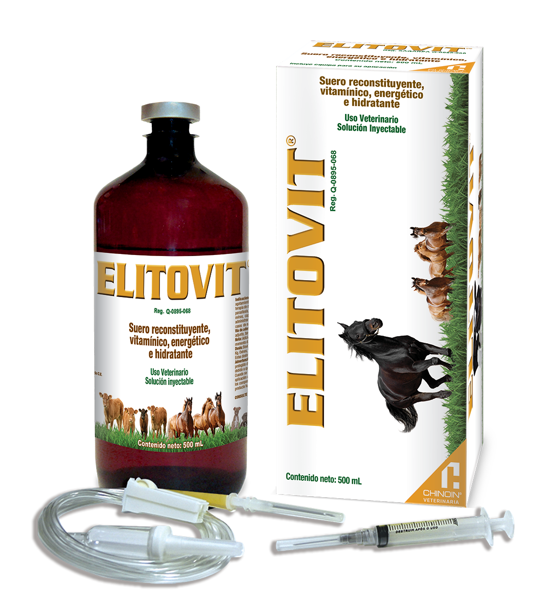 Elitovit Sirver Suero Inyectable 500 ml (Con equipo de aplicación) AGOTADO TEMPORALMENTE