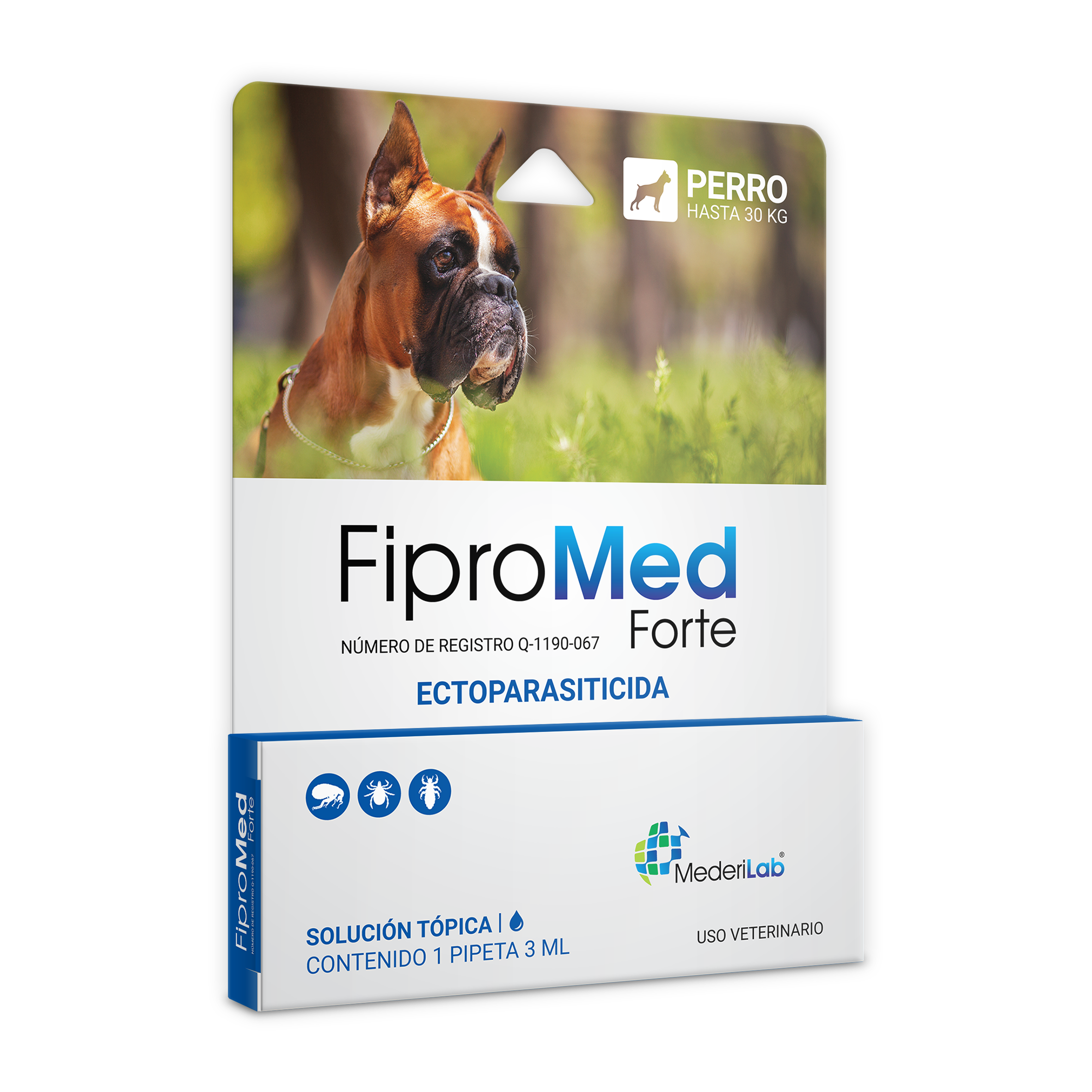 Fipromed Forte Perros 20 kg a 30 kg  (1 Pipeta 3.0 mL)