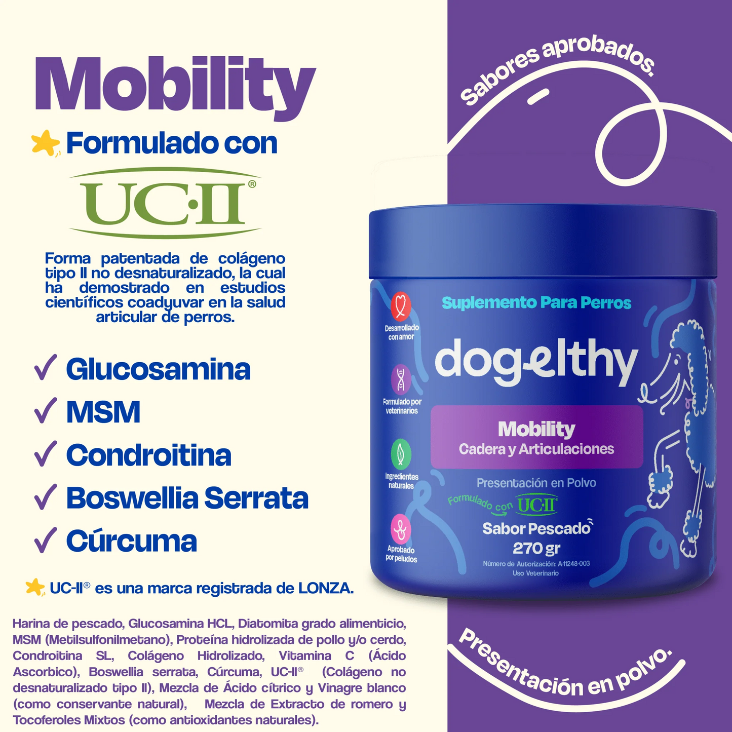 Dogelthy MOBILITY Sabor Pescado 270 gr ( Cadera y Articulaciones )