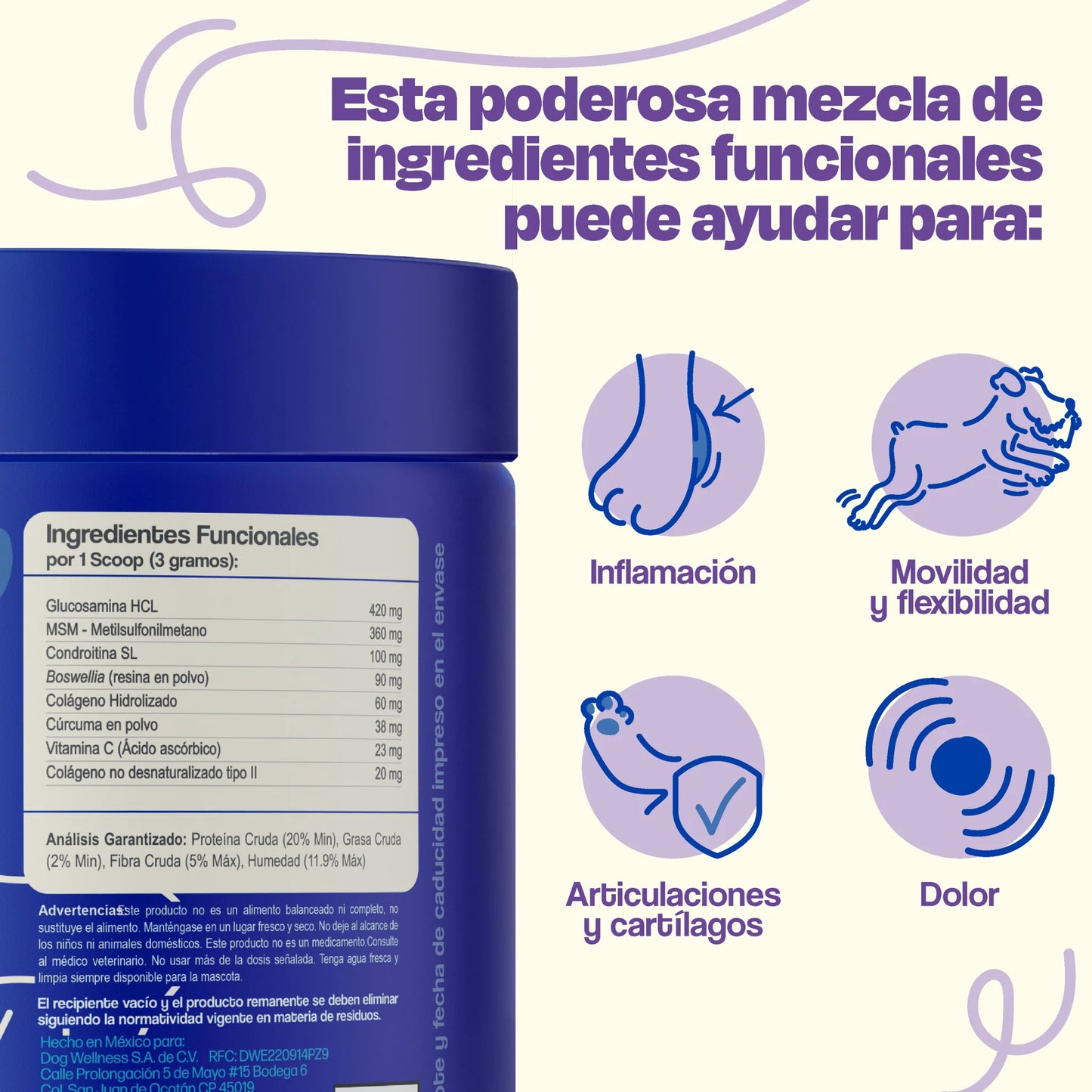 Dogelthy MOBILITY Sabor Cerdo 270 gr ( Cadera y Articulaciones )