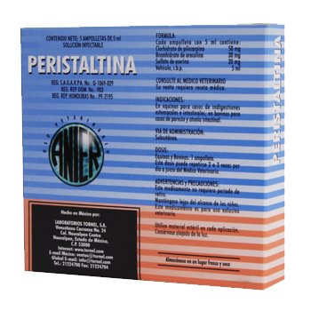 Peristaltina 5 ampolletas de 5 ml TEMPORALMENTE AGOTADO