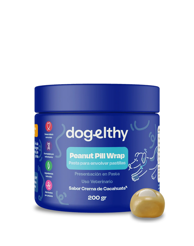 Dogelthy PEANUT PILL WRAP 200 gr (Recubrimiento de Pastillas para Medicamentos Sabor Crema de Cacahuate )