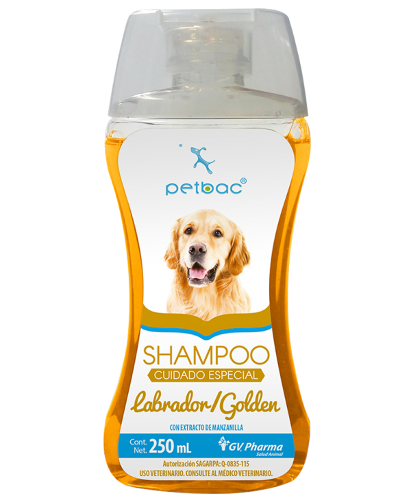 Shampoo Petbac Cuidado Especial LABRADOR / GOLDEN 400 mL