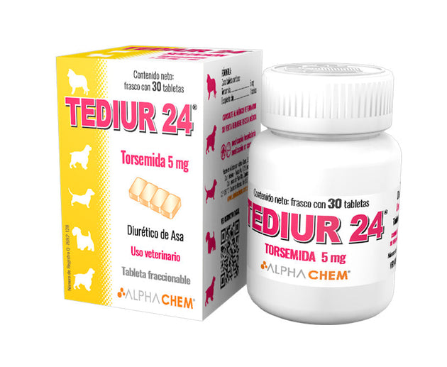 Tediur 24 5 mg  30 Tabletas  ( Diurético - Torsemida )