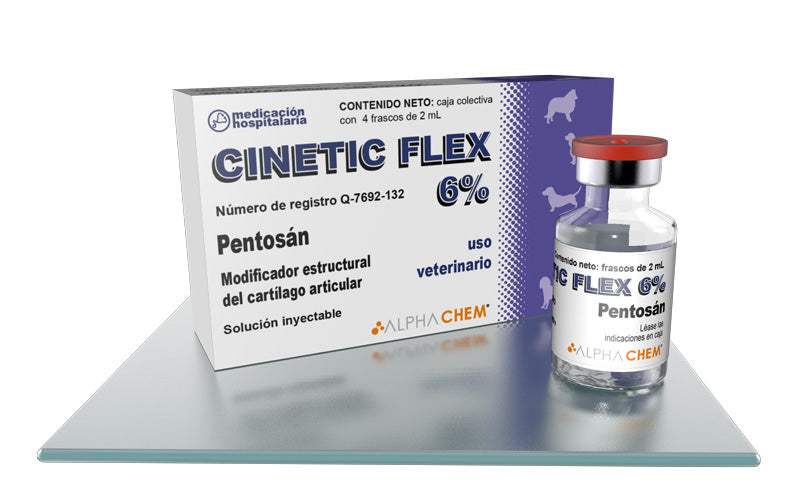Cinetic Flex 6%  60 mg (4 frascos 2 mL) Inyectable TEMPORALMENTE AGOTADO