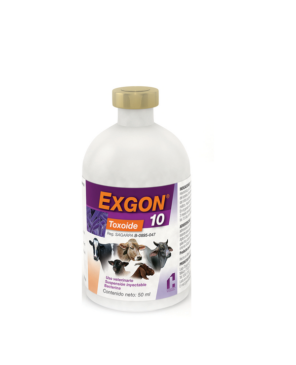 Bacterina Exgon 10 Frasco con 50 ml (10 dosis) REQUIERE TRANSPORTARSE ...