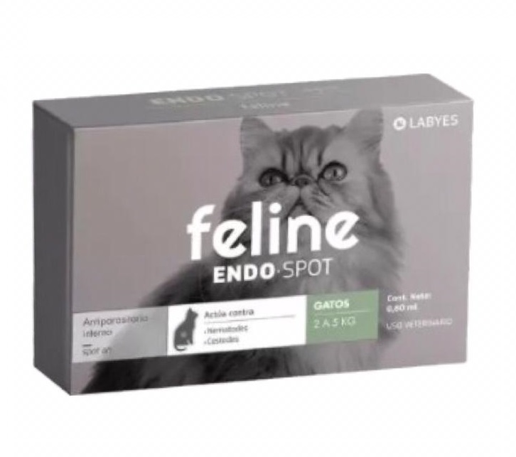 Feline Endospot 2.1 a 5 kg ( pipeta gatos ) TEMPORALMENTE AGOTADO