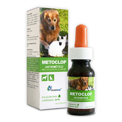 Metoclop Solución Oral saborizada 20 ml – Farmacia Veterinaria San Bernardo